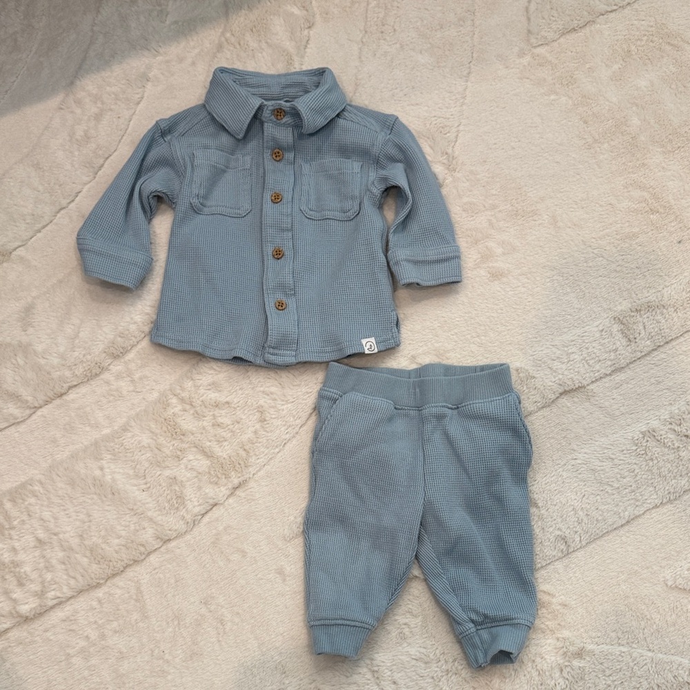 Little Planet Blue Baby Outfit Set